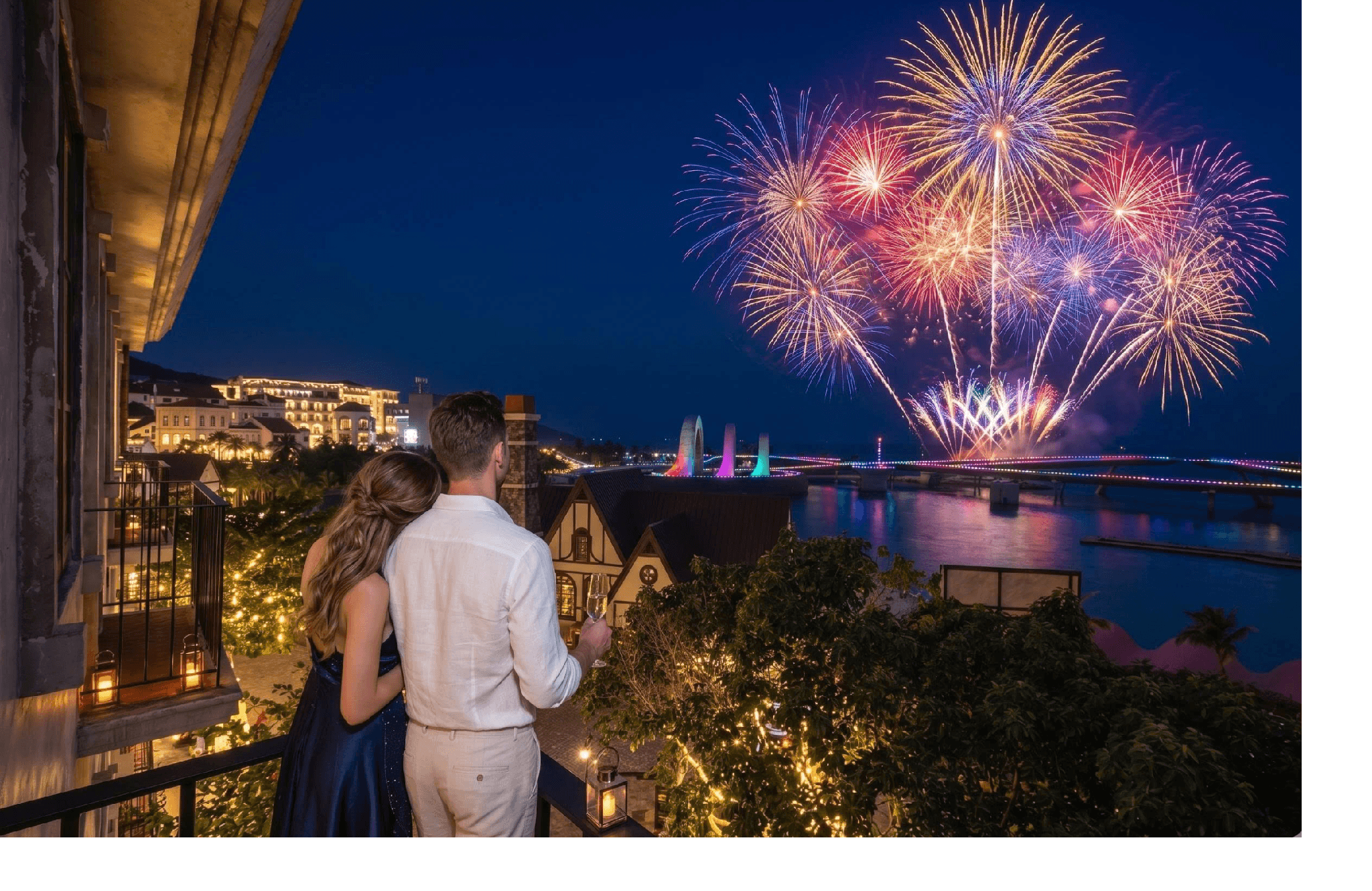 Noska Hotel Sunset Town Sea View and Fireworks