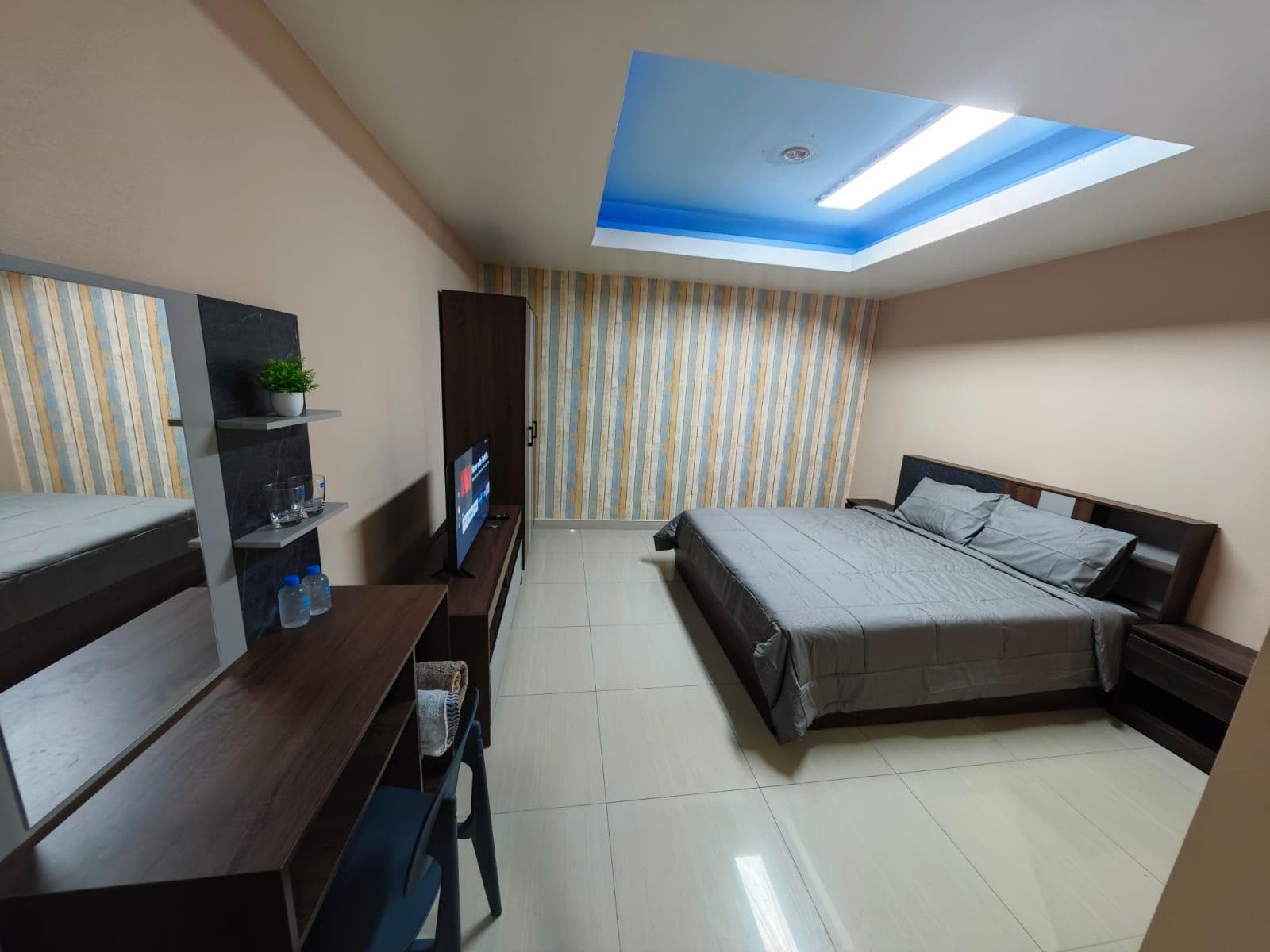 Blue apartment
